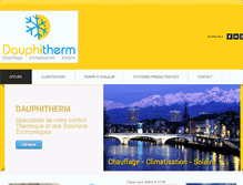 Tablet Screenshot of dauphitherm.com